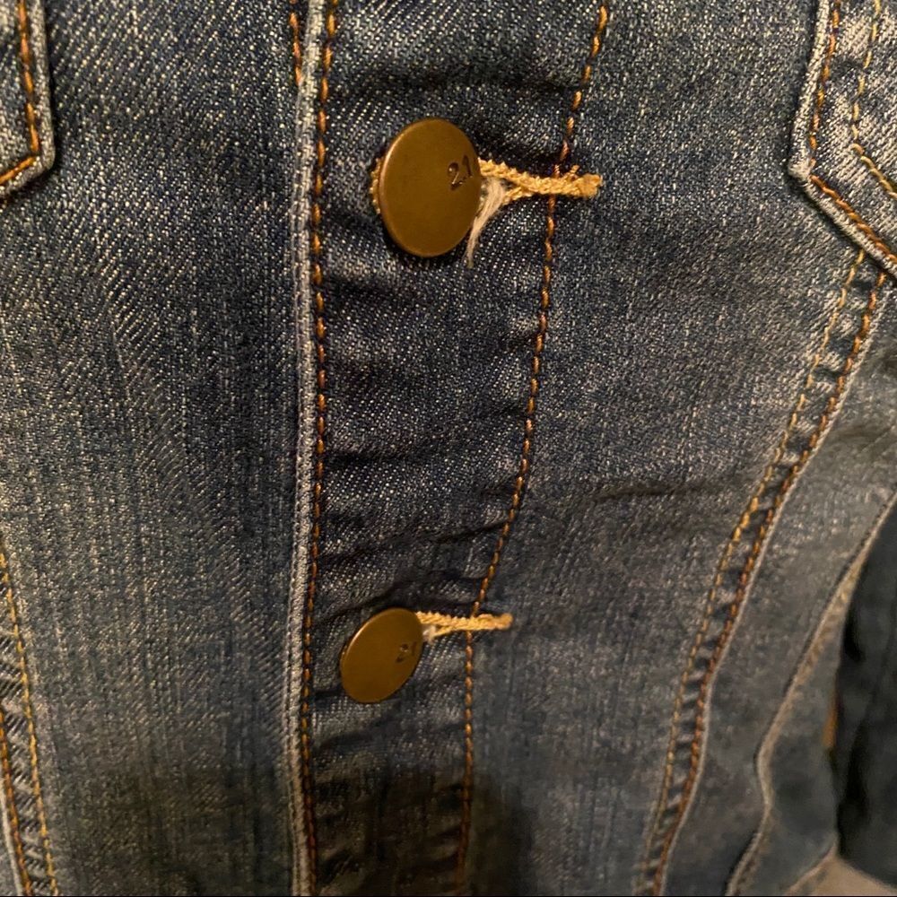 2.1 Blue Jean Jacket Girls Size Large - Picture 13 of 15